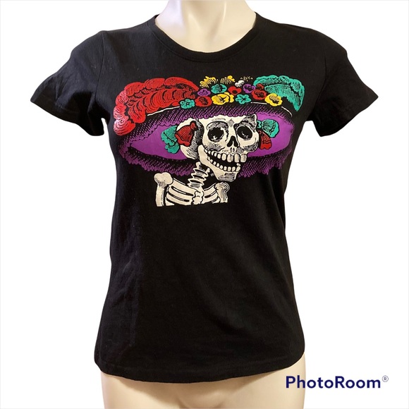 Day of the dead skeleton T-shirt - Picture 1 of 6